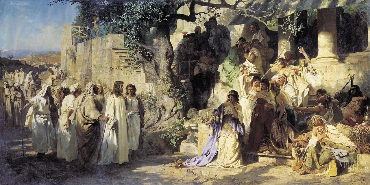 Henryk Siemiradzki - Cristo e la donna colta in adulterio, San Pietroburgo